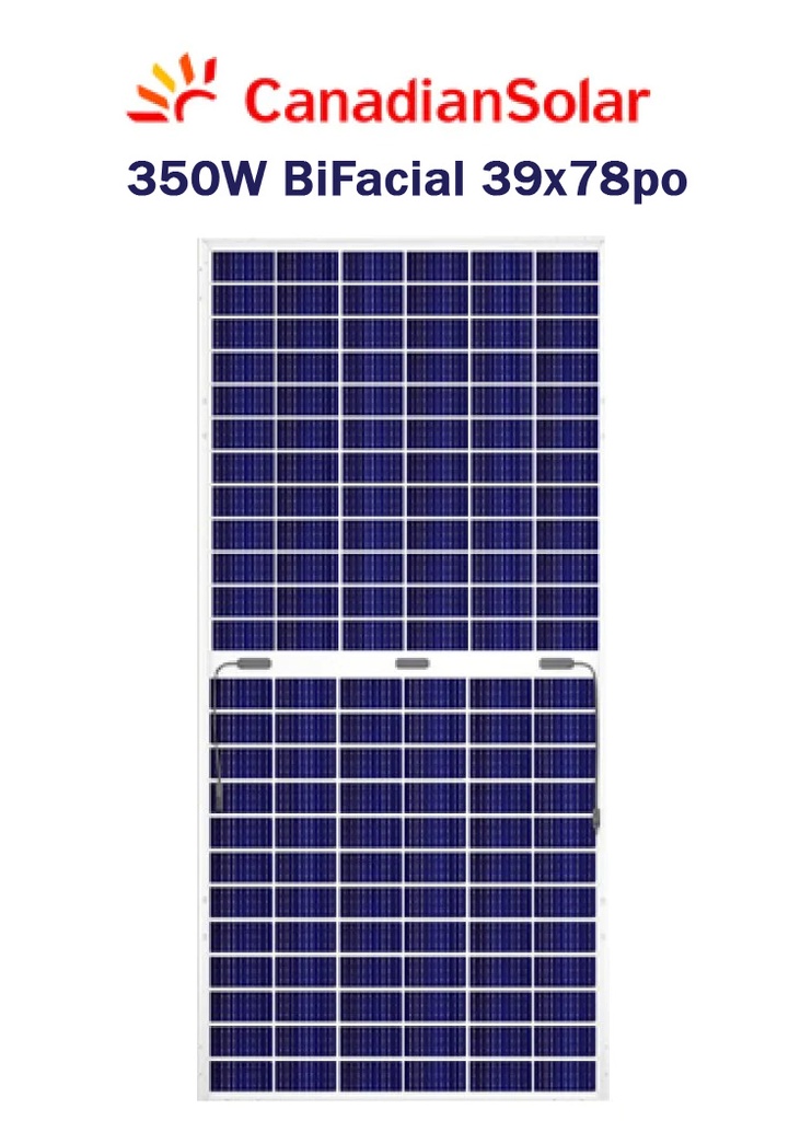 Canadien Solar 350W BiFacial poly (40x78po)