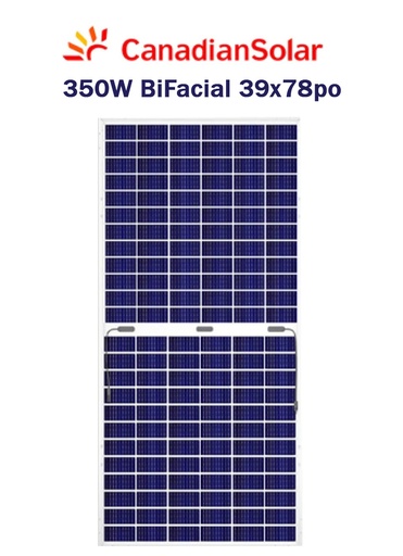 Canadien Solar 350W BiFacial poly (40x78po)